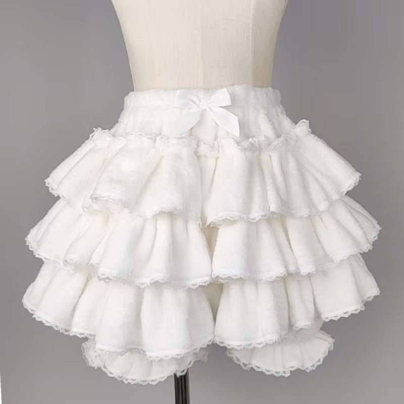 Fluffy Ruffled Bloomer Pants