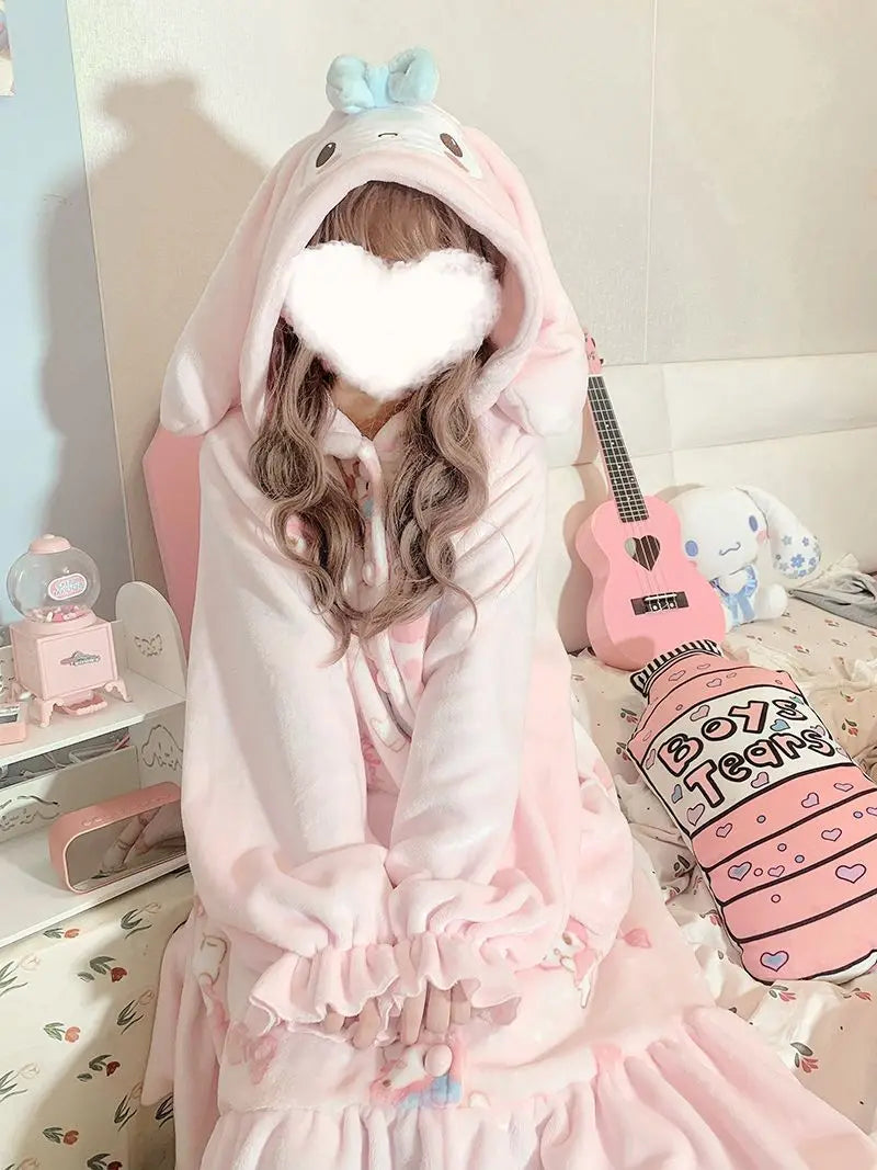 Fuzzy Pink Bunny Nighty