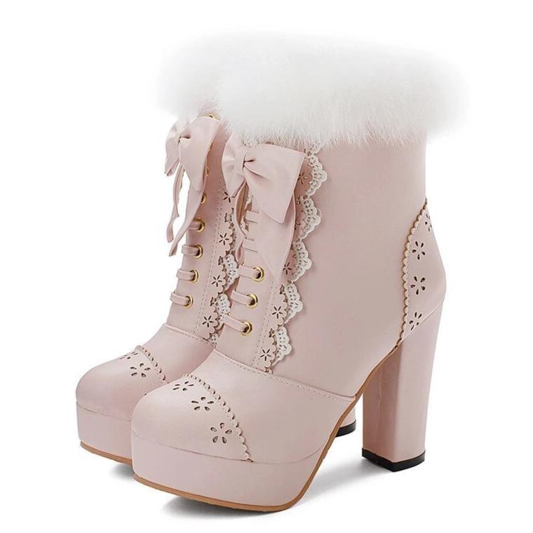 Holiday Booties Pink