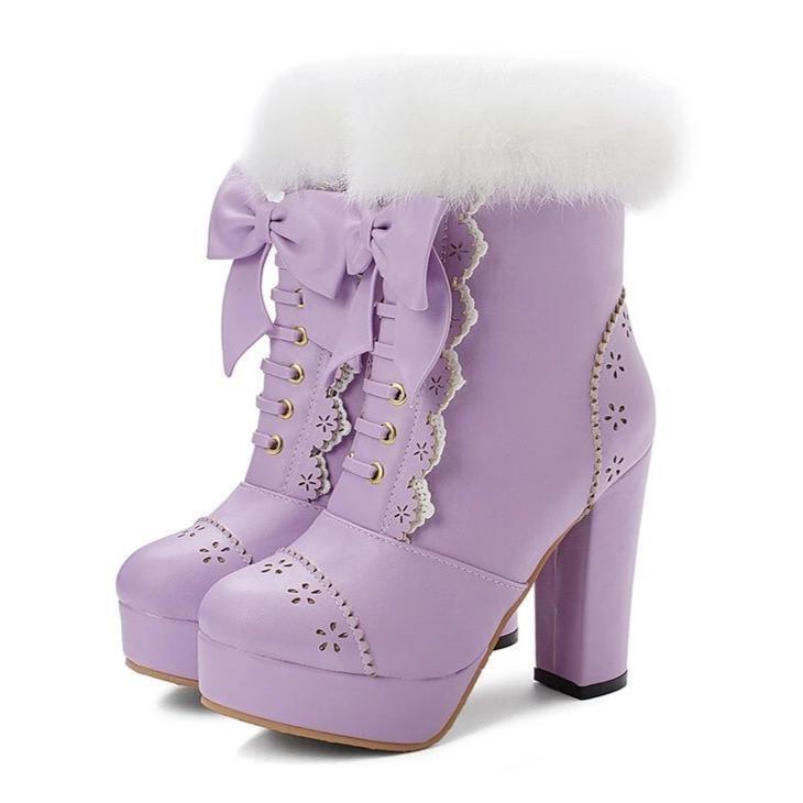 Holiday Booties Purple