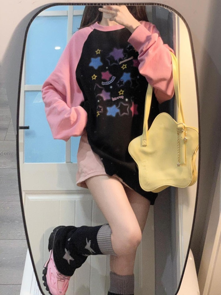 Starry Pastel Goth Sweater
