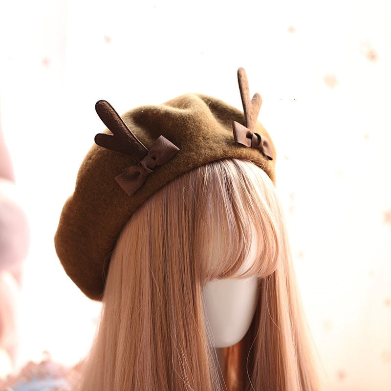 Kawaii Berets (21 styles) Dark Antlers