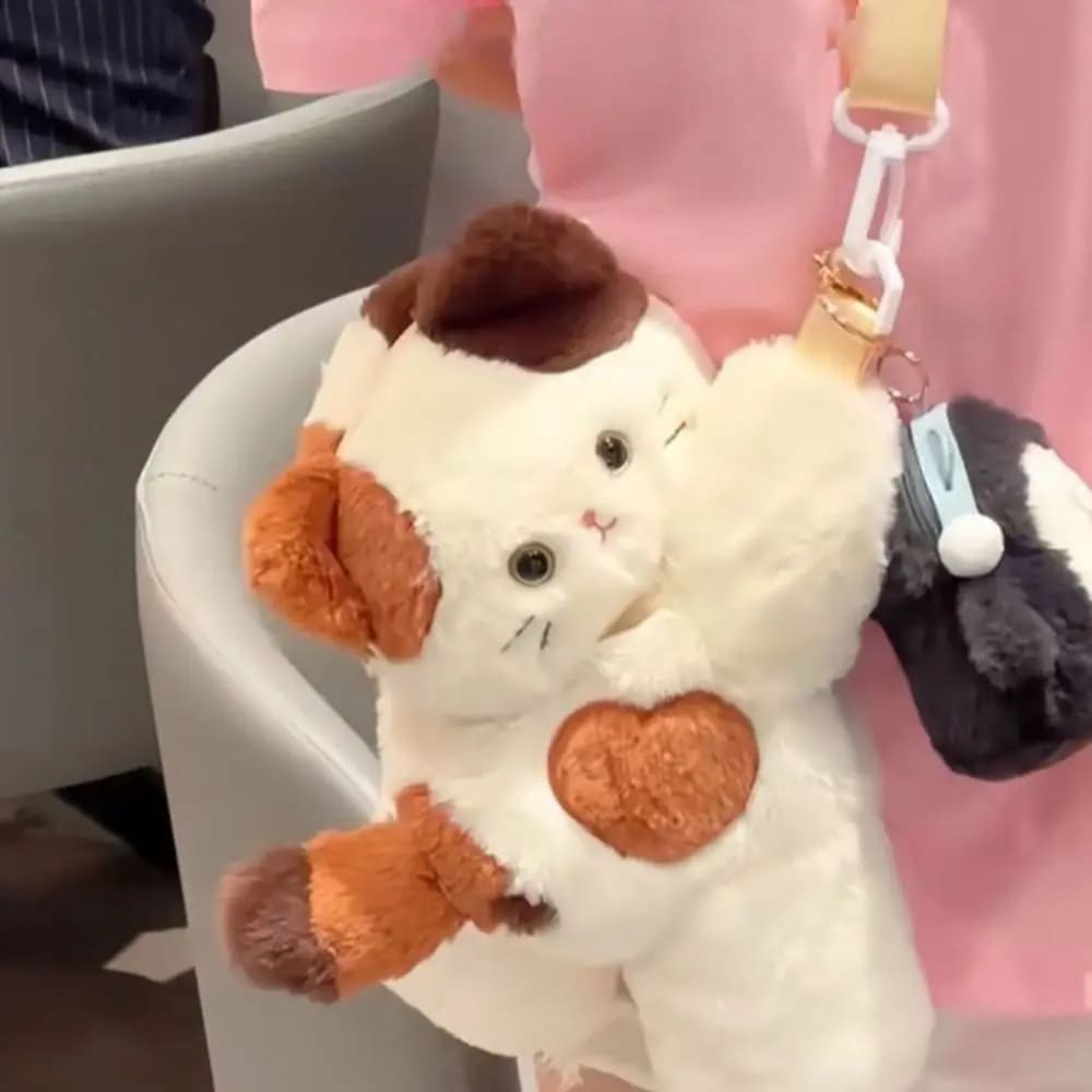 Kawaii Calico Kitten Fanny Pack Bag