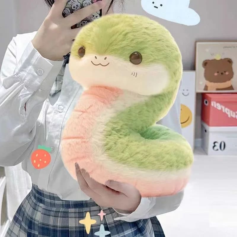 Kawaii Green Snake Plush