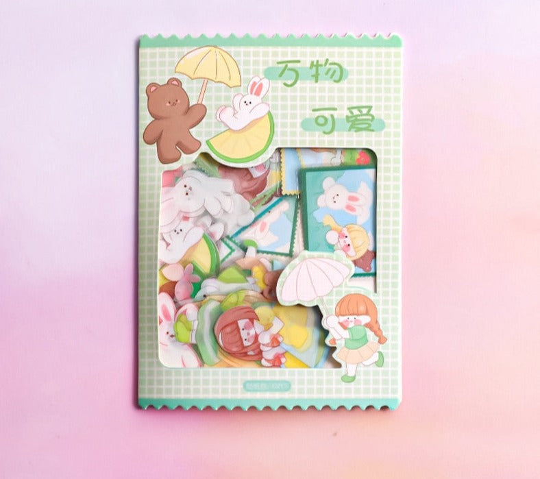 Kawaii Laser Cut Sticker Packs