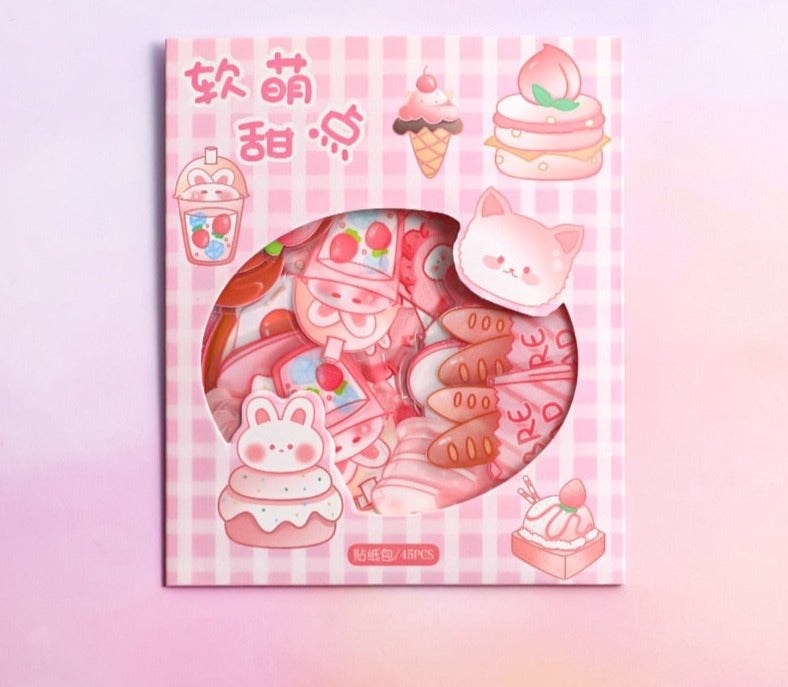 Kawaii Laser Cut Sticker Packs