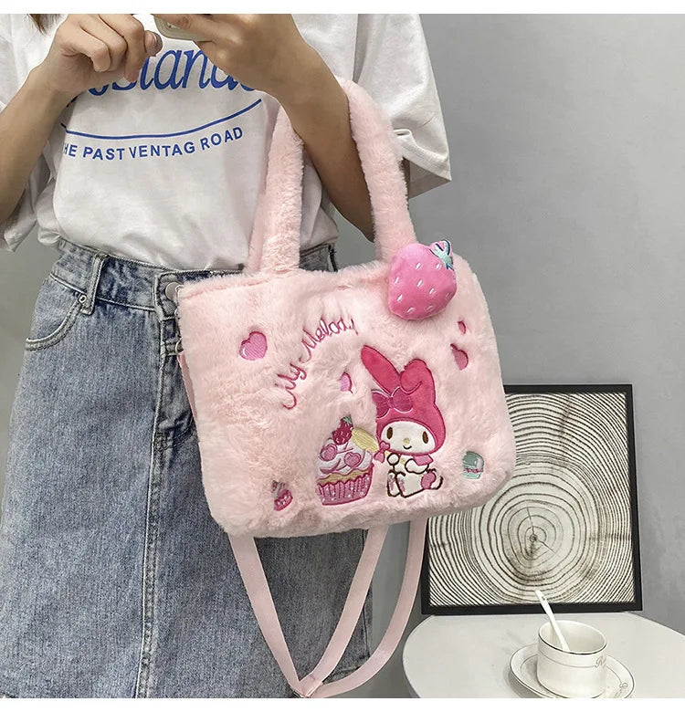 Kawaii Plush Cross Body Bags