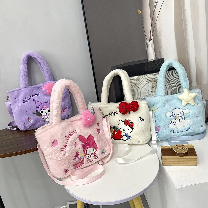 Kawaii Plush Cross Body Bags