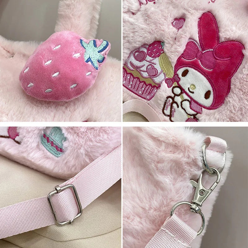 Kawaii Plush Cross Body Bags
