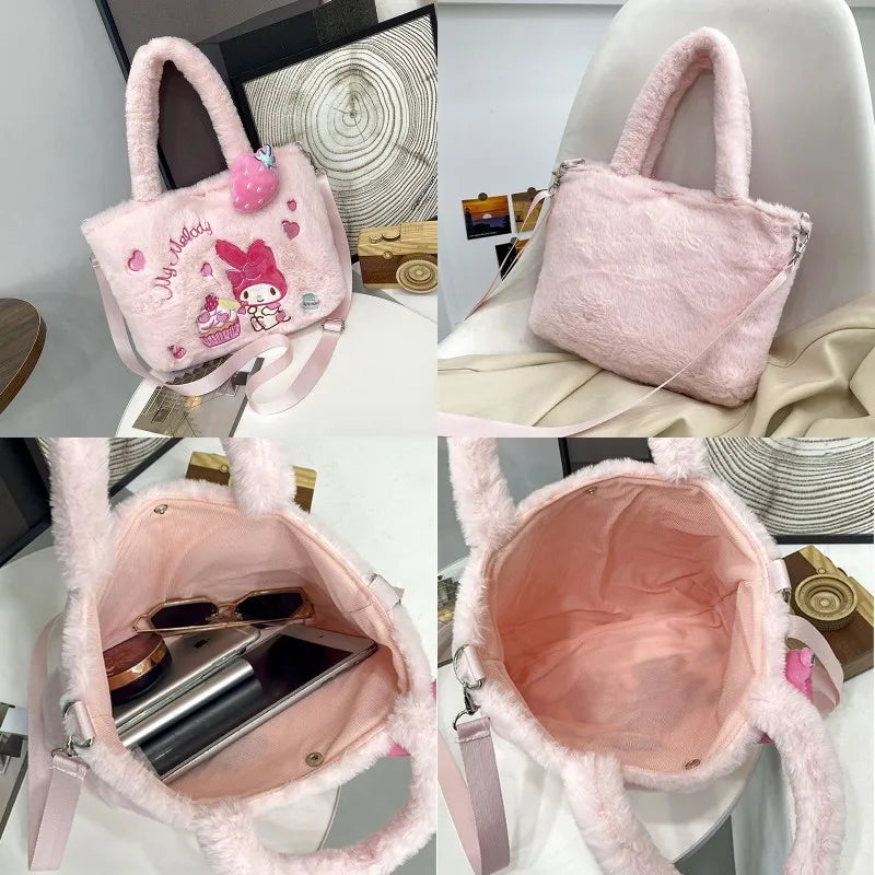 Kawaii Plush Cross Body Bags