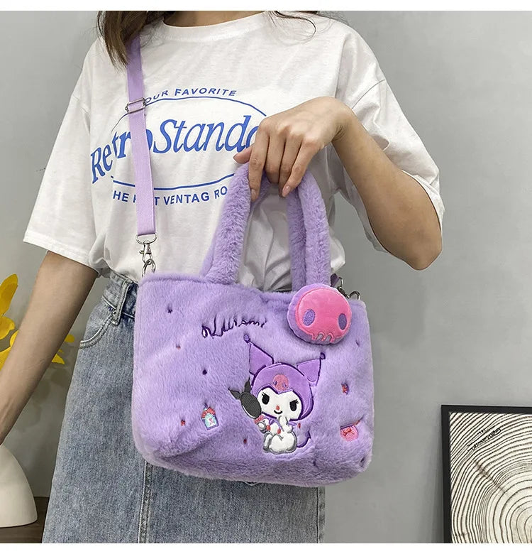 Kawaii Plush Cross Body Bags