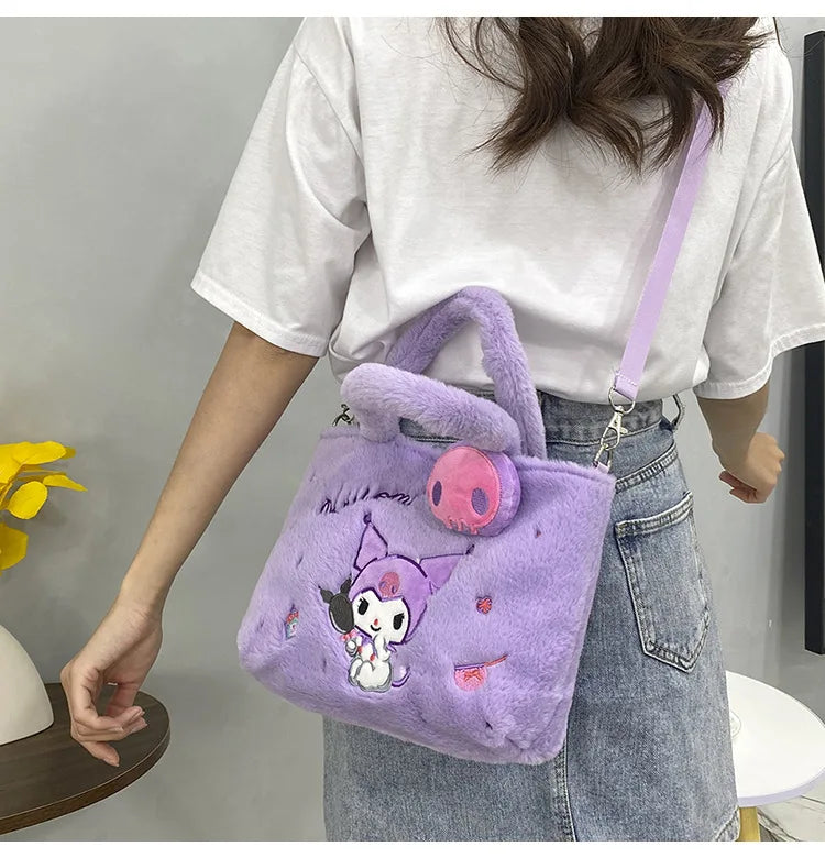 Kawaii Plush Cross Body Bags