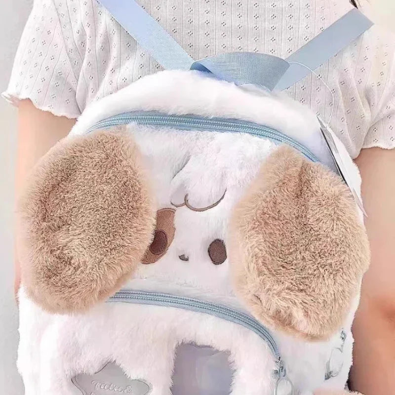 Kawaii Plush Puppy Backpack