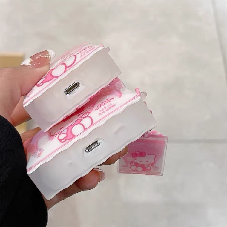 Kitten Lollipop Airpods Case