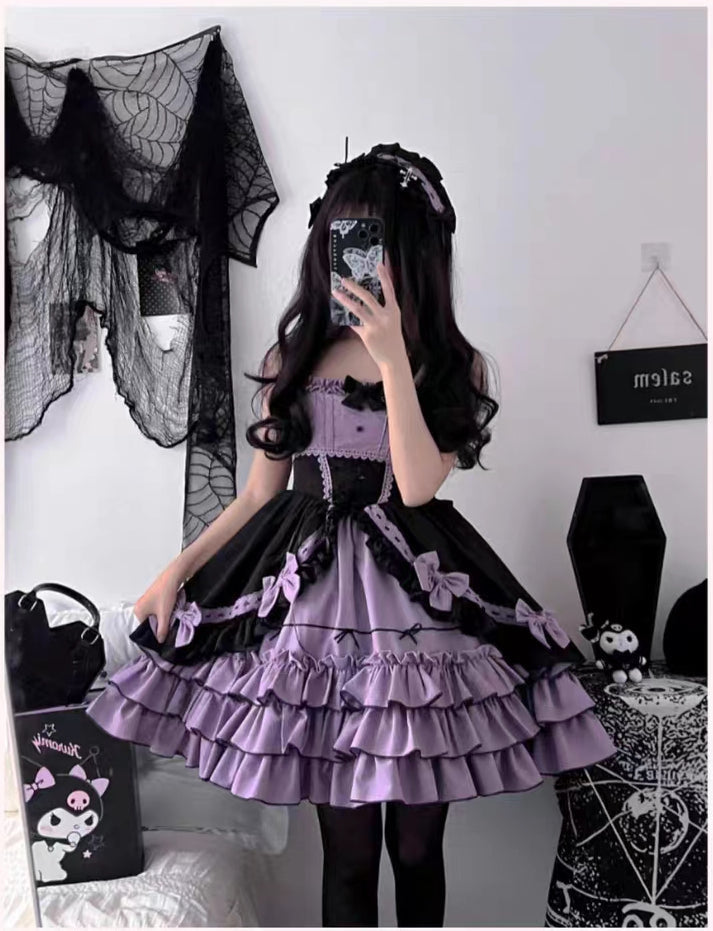 Pastel Goth Maiden Dress XXL