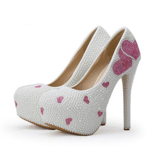 Pearlized Sweetheart Pumps 11cm heel