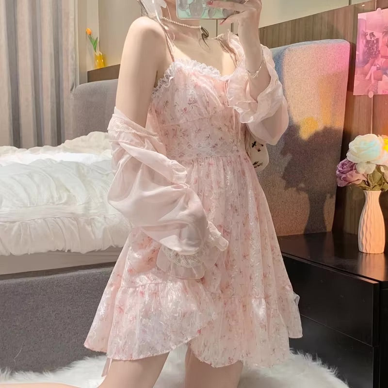Pink Floral Whimsy Dress