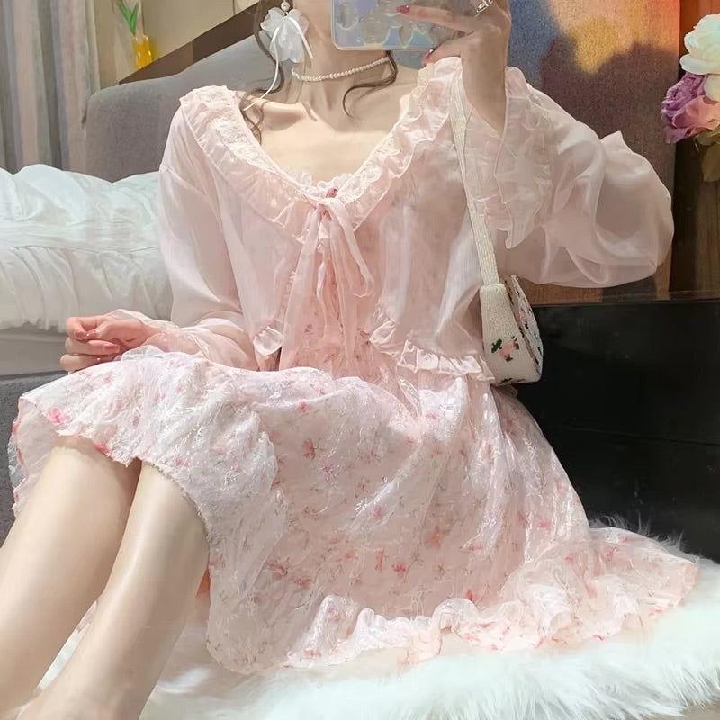 Pink Floral Whimsy Dress