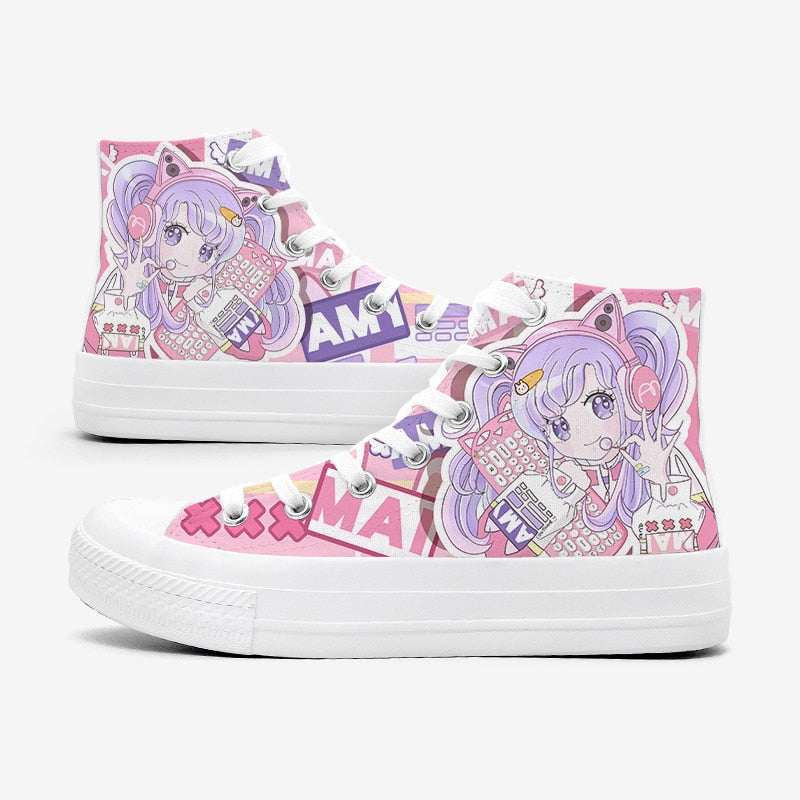 Candycore Amy High Top Sneakers White