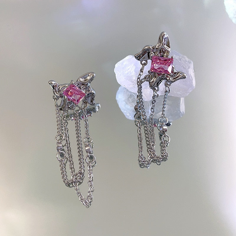 Pink Princess Dangle Earrings