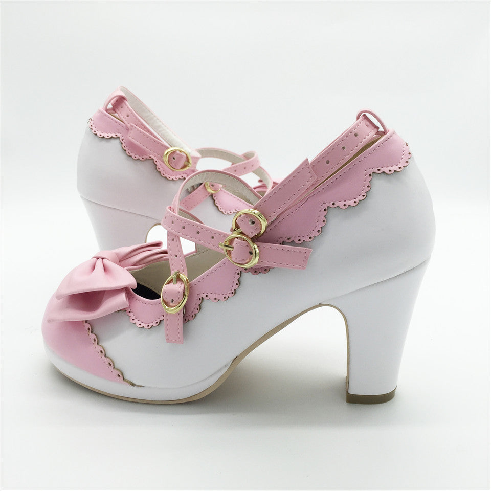 Pearl Embellished Heels Pink