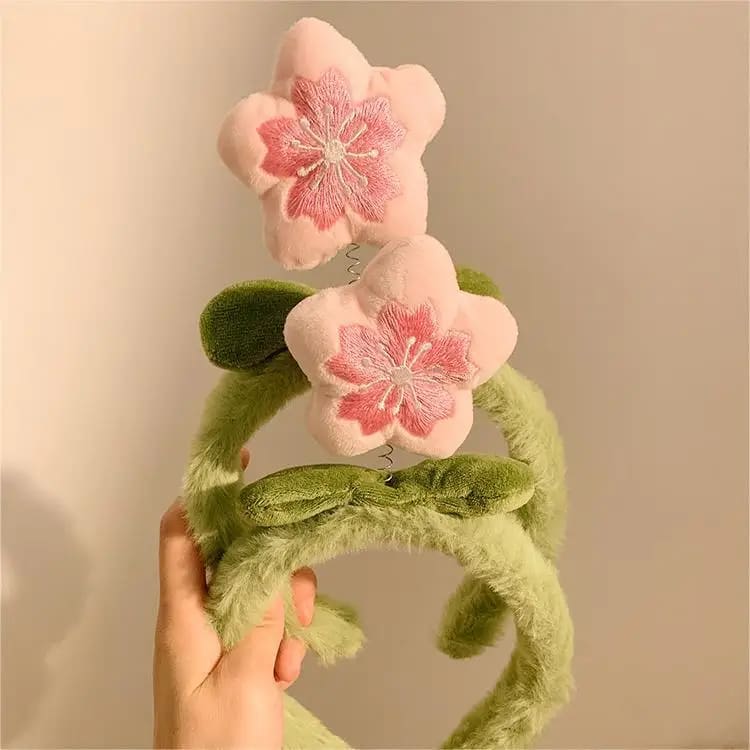 Sakura Blossom Plush Headband