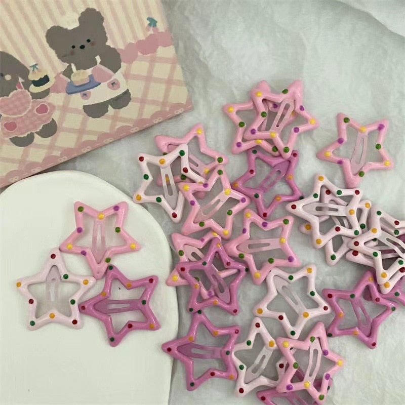 Starry Star Hair Barrettes
