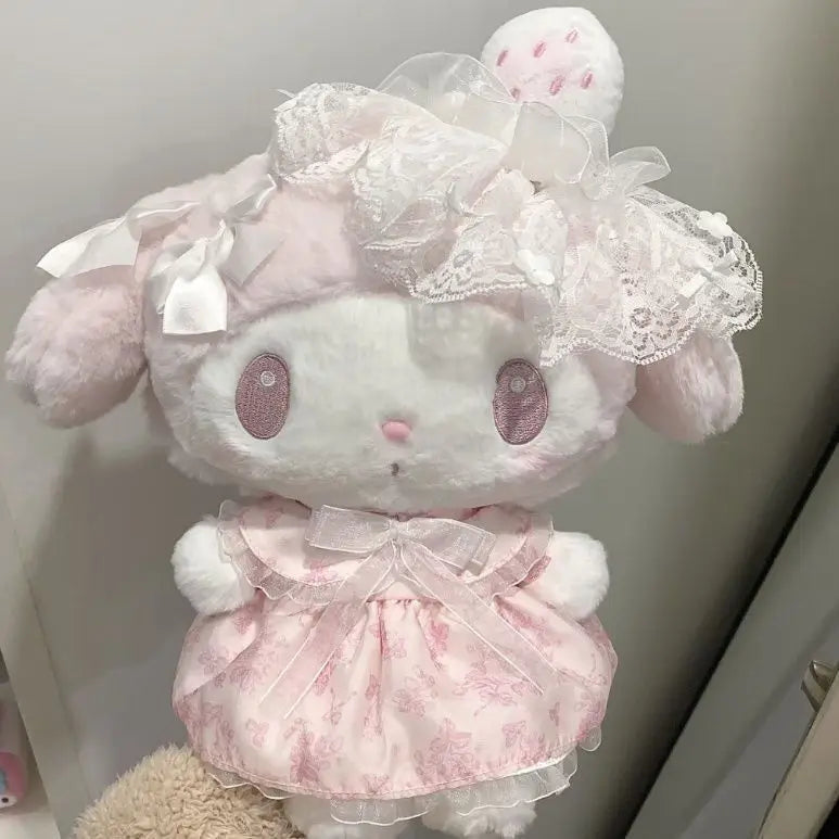 Strawberry Lace Bunny Plush