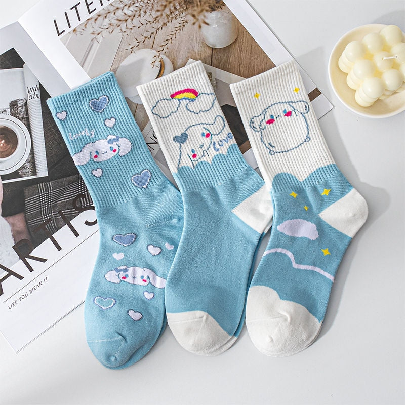 Sweet Puppy Sock Sets 3pcs Set 3