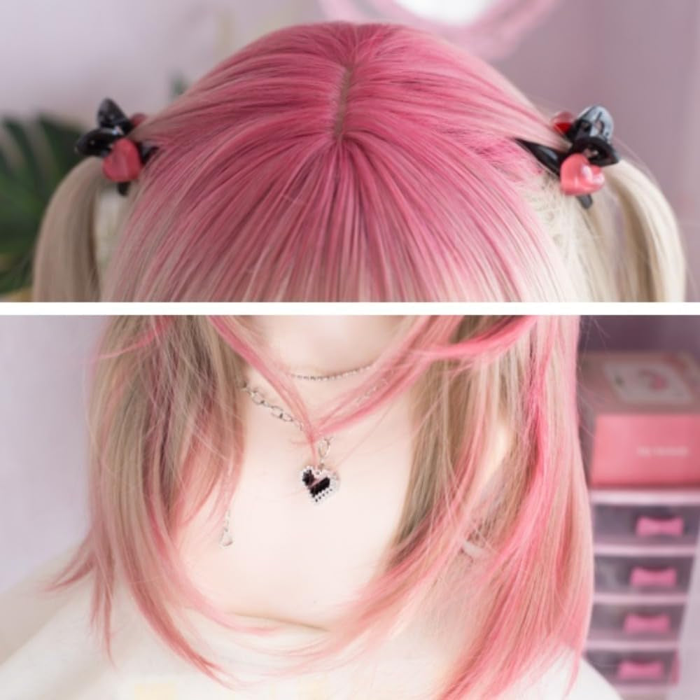 Two Tone Pink Cosplay Wig