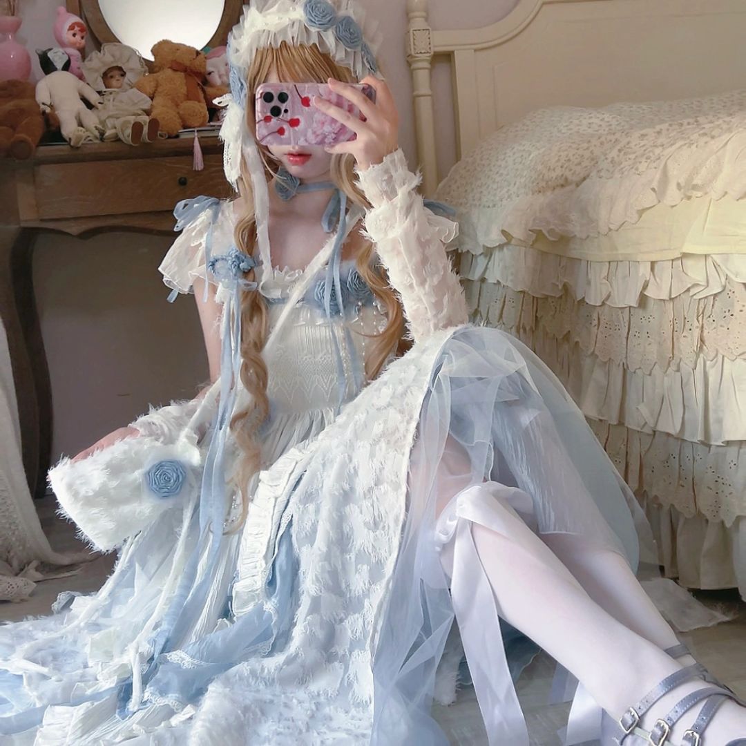 Blue Wandering Lolita JSK Dress