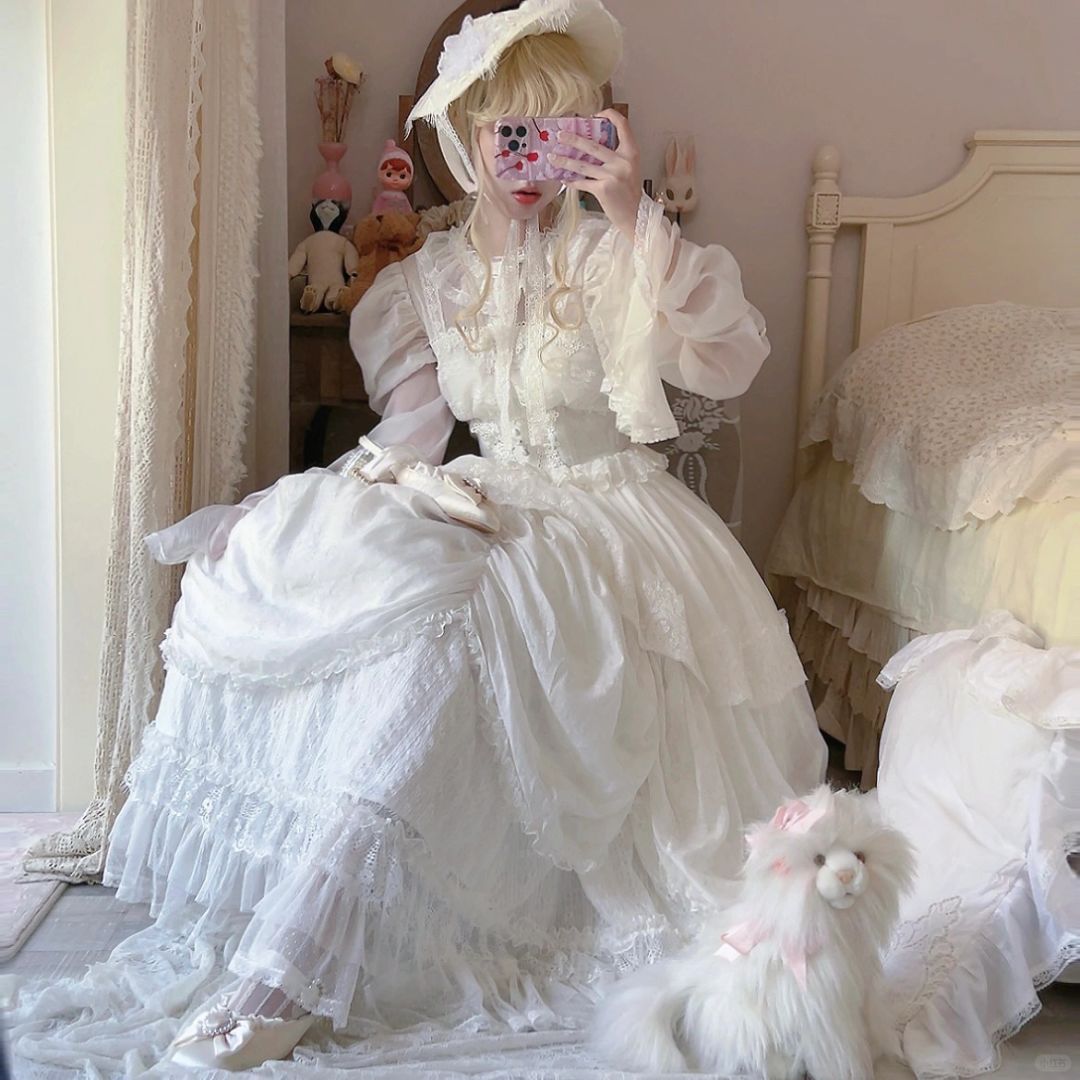 Retro Little Flower Wedding Lolita Dress
