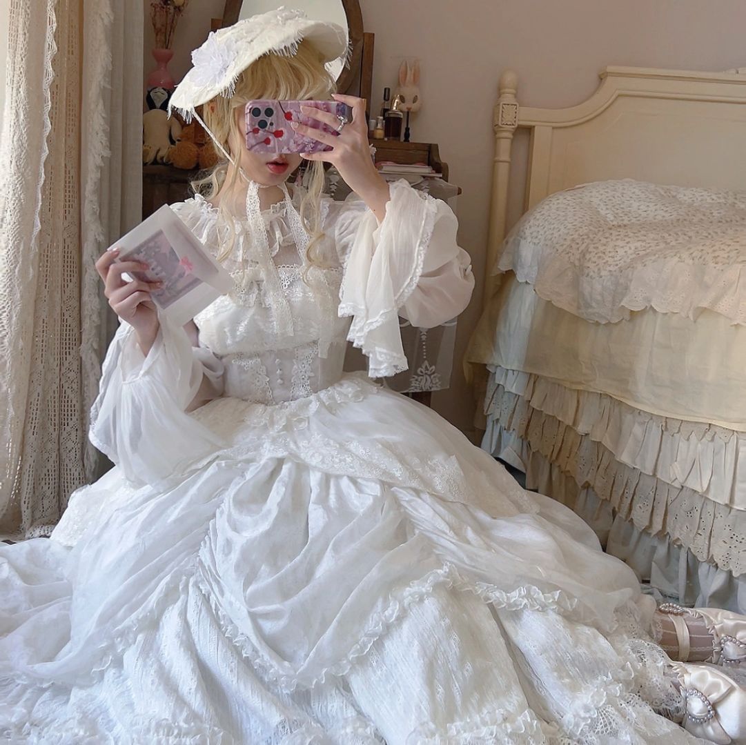 Retro Little Flower Wedding Lolita Dress