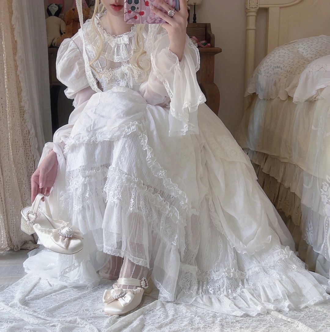 Retro Little Flower Wedding Lolita Dress