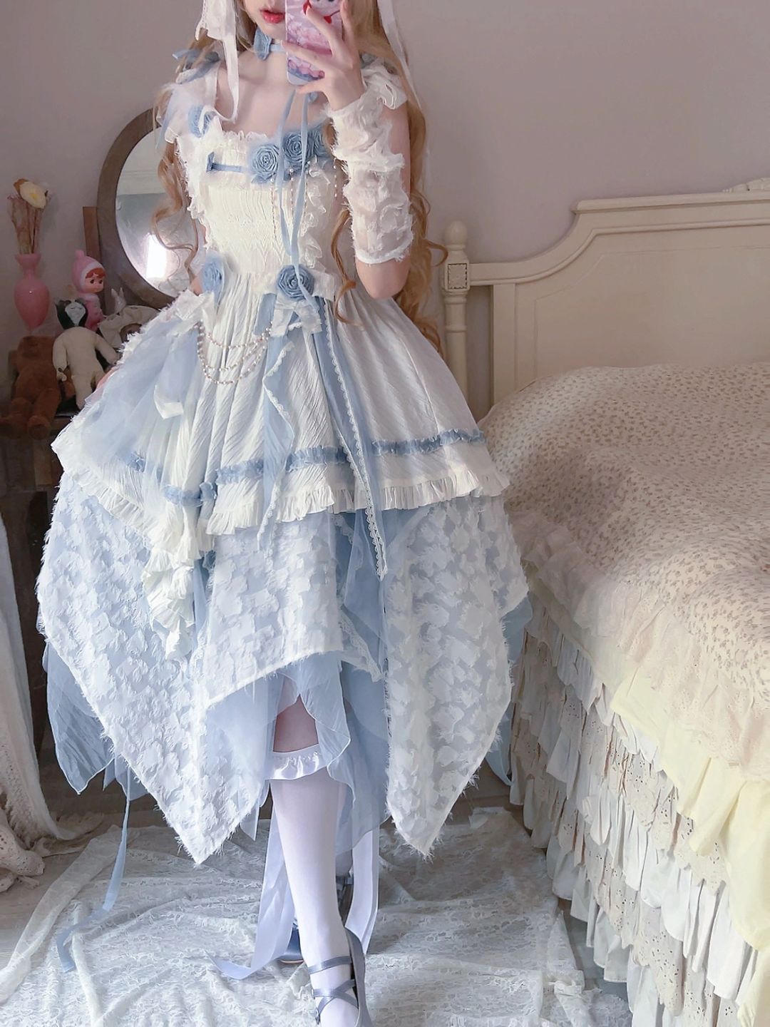Blue Wandering Lolita JSK Dress