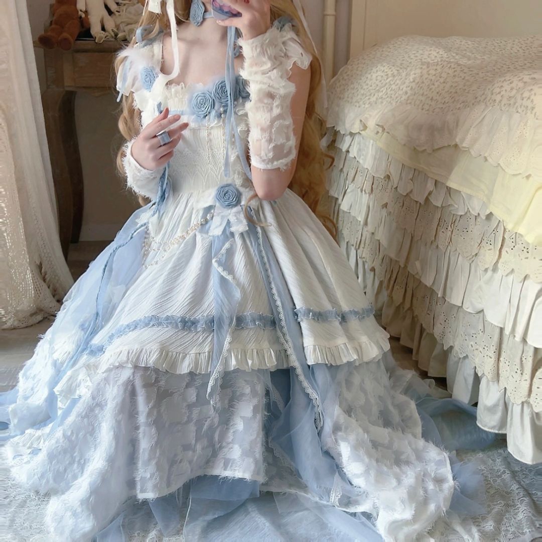 Blue Wandering Lolita JSK Dress