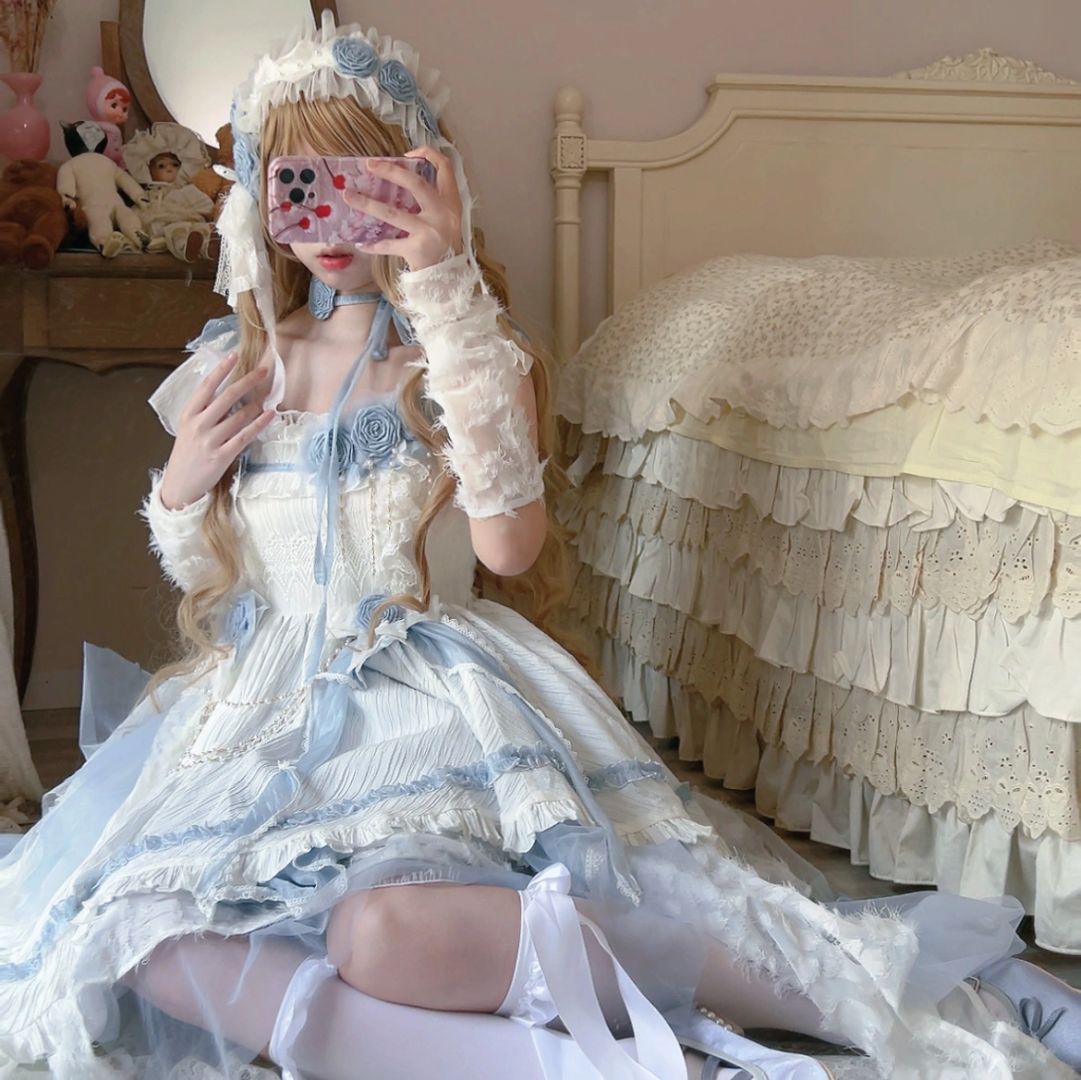 Blue Wandering Lolita JSK Dress