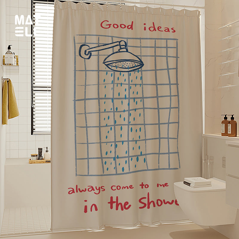waterproof Bathroom hanging curtain