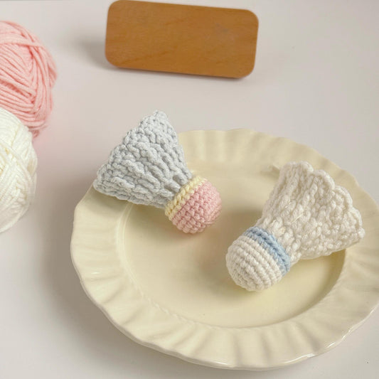 DIY hand-woven badminton pendant
