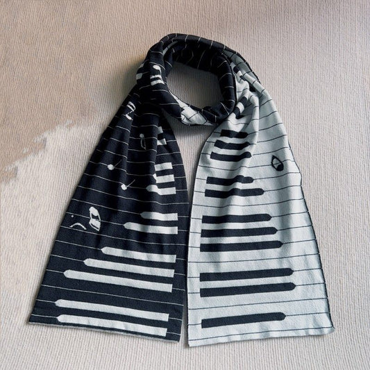 Piano keys scarf