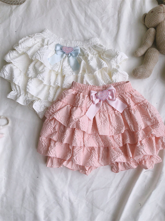 Pink Bloomer Mini Skirt