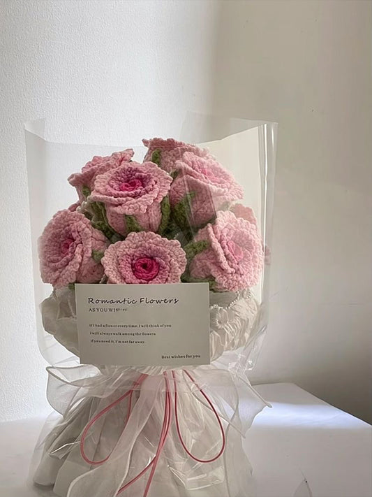 Valentine's Day handmade crochet rose