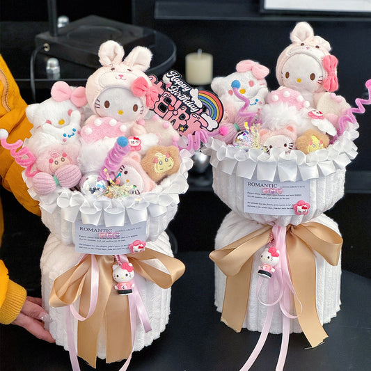 Hellokitty bouquet of dolls