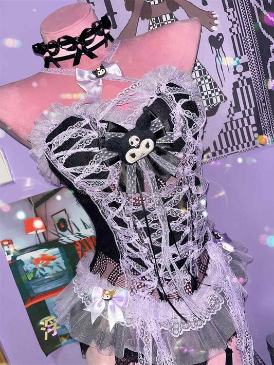 Y2K Goth Lace Corset