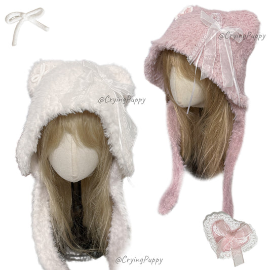 fur kawaii hat