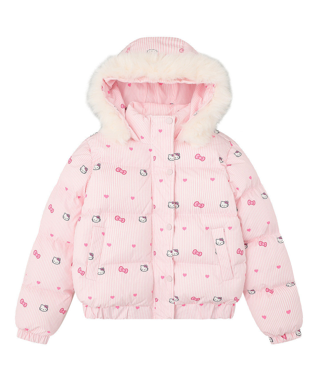 pink kitty kawaii winter coat