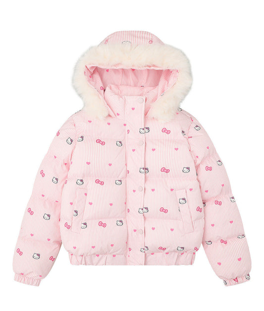 pink kitty kawaii winter coat