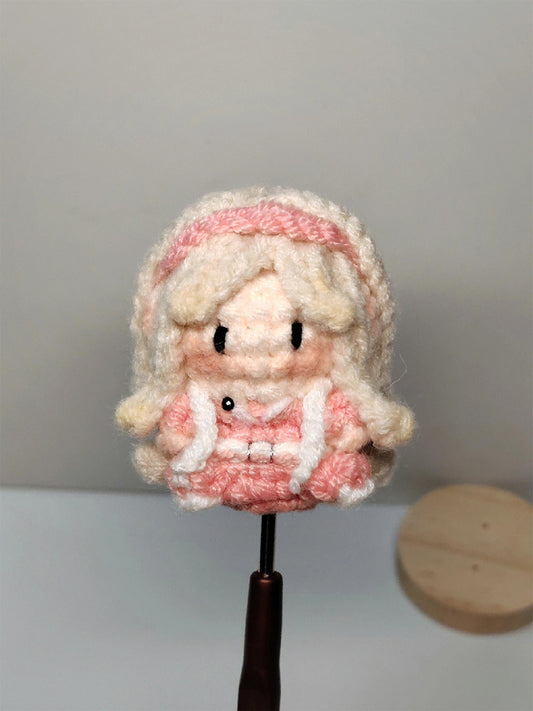 DIY Gummy pink girl doll Pendant