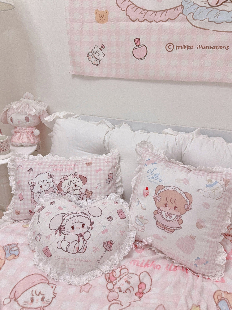 kawaii pink pillow