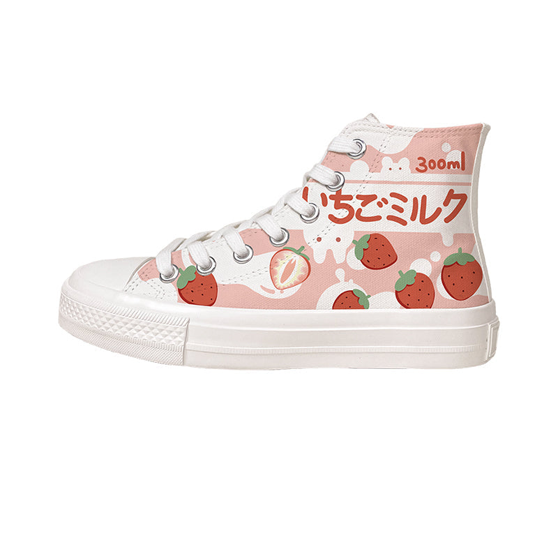 strawberry kawaii shoes